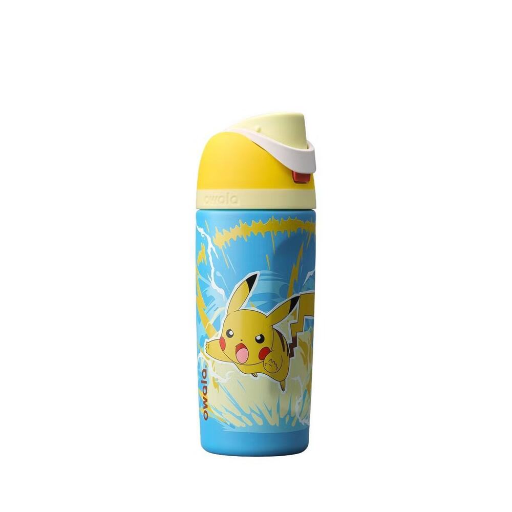 Pokemon Owala FreeSip Pikachu 16 fl oz Insulated Stainless Water Bottle IN HAND